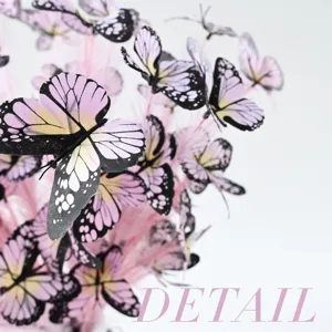 Rosa Schmetterling dekorative Zweige Blumenarrangement für Hochzeitsfotografie Requisiten DIY.