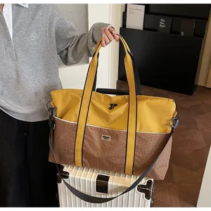 Grand sac de voyage de sport imperméable avec compartiment chaussures pour fitness.