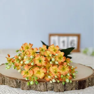 Artificial tung flower bouquet silk plant home decor floral arrangement natural style indoor.