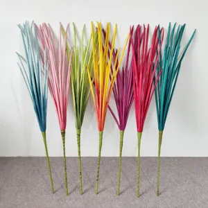 European Long PE Artificial Shallot Grass Multi-Color Simulation Green Plant For Home Living Room Mall Landscape Decor Wedding Party