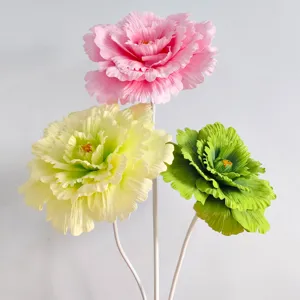 Giant artificial PE peony rose flower for wedding decoration props event scene layout