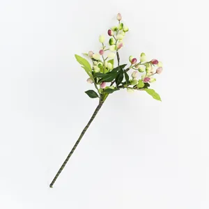 Finto ramo di ulivo con bacche fiore artificiale per decorazioni casa regalo di Natale.