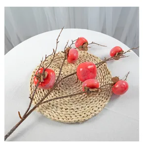 Ramo di cachi artificiale finto fiore di frutta casa soggiorno tavolo da pranzo decoro