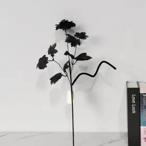 Halloween zwarte kunstbloem tak eng gotisch huis feest decoratie donker bloemstuk