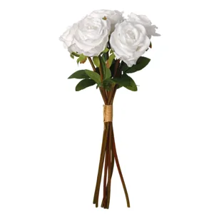 Kunstmatige witte rozenboeket nep bloemen voor thuis tafel bruiloft feest decoratie