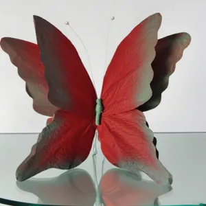 3D gradient butterfly paper art wedding prop stage decoration window display ornament 1pcs