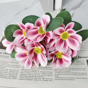 Artificial Cosmos flowers bouquet faux floral home decor photography props wedding gift