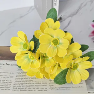 Artificial cosmos flower bouquet faux floral wedding home decor photography prop