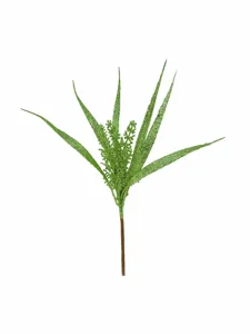 Rama de helecho artificial con purpurina verde para árbol de Navidad