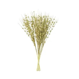 Elegant golden glitter foam ball picks for DIY Christmas tree decor and floral arrangement