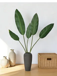 Artificial banana leaf plant for home decor interior styling and photography props greenery aesthetic.