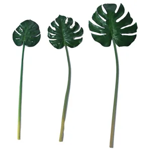 Artificial Monstera leaves set fake palm leaves tropical plant branch for home decor props