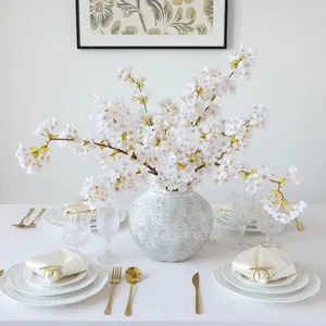 Ramas de Cerezo Artificiales Seda Tallos de Flor de Durazno Rama Decorativa Para Decoración de Mesa Hogar Boda Fiesta
