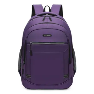 Zaino porta PC viola minimalista ad alta capacità per scuola e ufficio