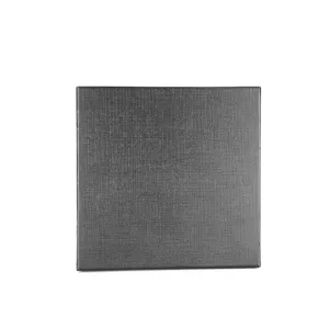 Black textured gift box with crosshatch pattern for men's leather belt packaging