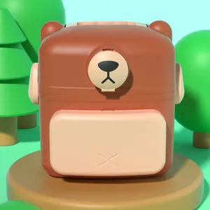 Kit di Primo Soccorso Portatile a Forma di Orso Cartone Animato Scatola di Immagazzinaggio per Medicina Domestica con Maniglia Organizzatore Multistrato Creativo per Viaggi Casa