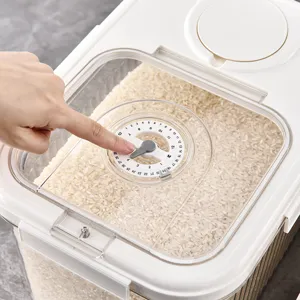 Boîte de conservation pour riz avec cadran de réglage de fraîcheur manuel