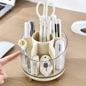 360 graden draaibare pennenhouder en bureau-organizer voor kantoorbenodigdheden en cosmetica