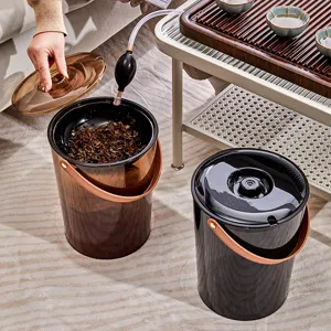 Cubo de agua de té premium con sistema de filtración de residuos para ceremonia té