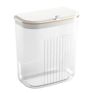 Cesto lavanderia impermeabile a parete con coperchio per bagno e vestiti