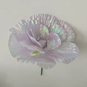 Gran flor de peonía iridiscente para escaparate escenario fiesta decoración exterior accesorio foto.