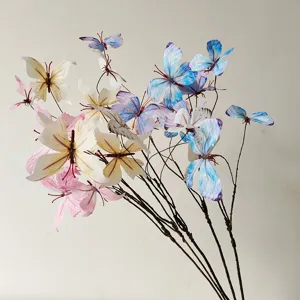 Elegante künstliche Schmetterlingszweige für Hochzeit und Blumendeko