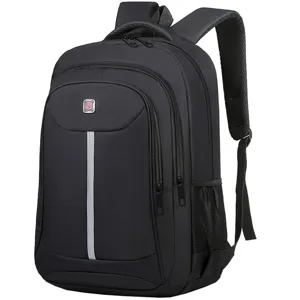 Mochila profesional negra para ordenador portátil de gran capacidad para hombres