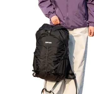 Large capacity waterproof hiking backpack for outdoor sports and travel activities