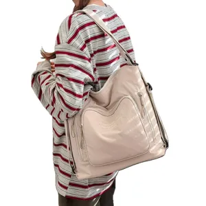 Borsa a tracolla casual in nylon impermeabile da donna grande capacità tote zaino