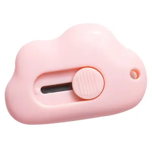 Niedliches rosa wolkenförmiges Mini-Cuttermesser zum Auspacken und Papierschneiden