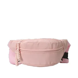 Sac de poitrine décontracté en nylon rose sac banane sport minimaliste sac bandoulière