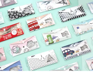 Schüler Briefpapier Lineal Set mit Lineal Dreieck Geodreieck in Tasche für technisches Zeichnen