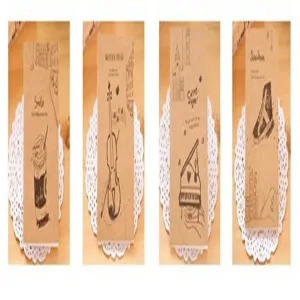 Portable kraft paper notebook, vintage style sketch design, 80K small notepad for office.