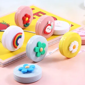 Mini mètre ruban rétractable mignon de dessin animé pour couture et mesures corporelles