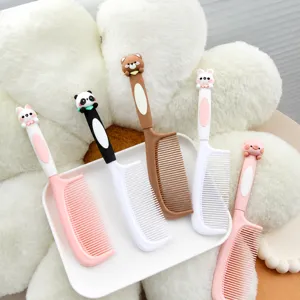 Joli peigne à cheveux de dessin animé pour filles et enfants, peigne de coiffure portable.