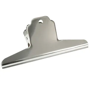 Heavy duty stainless steel mountain-shaped metal clip for office receipts and snacks