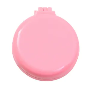 Draagbare Opvouwbare Haarborstel Met Spiegel Compacte Airbag Massagekam Macaron Kleur Mini Pocket Reiskam Voor Dames Studenten
