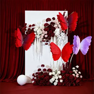 Gradient felt butterfly detail shot, perfect for wedding decor, mall displays and photo props.