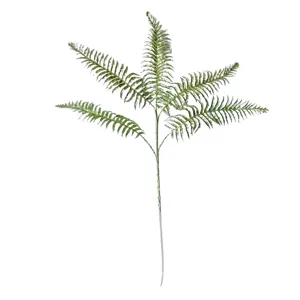 Vue détaillée d'une branche de feuille de Persil artificielle à 5 branches décor