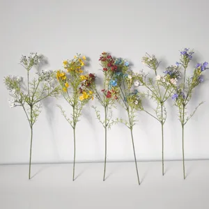 Fiori Artificiali di Gipsofila Finti Steli di Seta per Matrimonio Decorazione Casa Accessori Fotografia