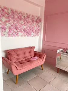High-density artificial pink and white flower wall panel for wedding and mall decor