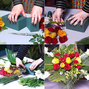 Bloc de mousse florale verte pour arrangement de fleurs fraîches et bouquets de mariage