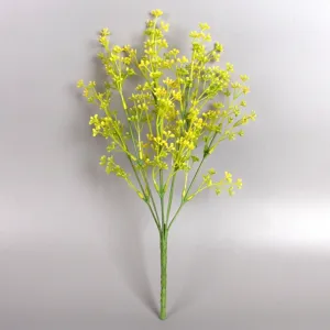 Künstliche Schleierkraut-Blumen in Gelb für Hochzeitssträuße und Dekorationen DIY