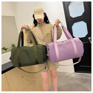 Grand sac de sport imperméable pour femme et homme, sac de voyage fitness avec poche humide.
