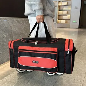 Grand sac de sport de voyage pour hommes et femmes, sac d'entraînement durable.
