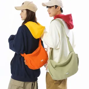 Stylish large capacity crossbody dumpling bag for casual sports and travel use