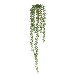 Τεχνητό παχύφυτο String of Pearls για κρεμαστή εσωτερική διακόσμηση σπιτιού και κήπου