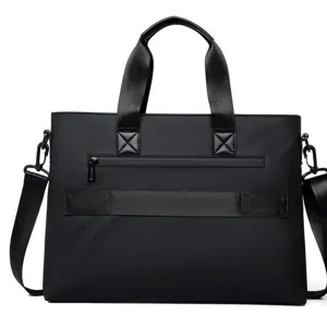 Men Business Briefcase Large Capacity Oxford Cloth Laptop Bag Minimalist Casual Shoulder Messenger Bag For Daily Commute