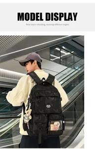 Lightweight fashion camouflage backpack large capacity student school bag casual daily commuting