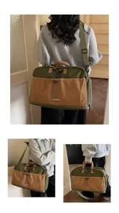 Grand sac de voyage leger extensible sac a main bandouliere pour femme bagage de sport